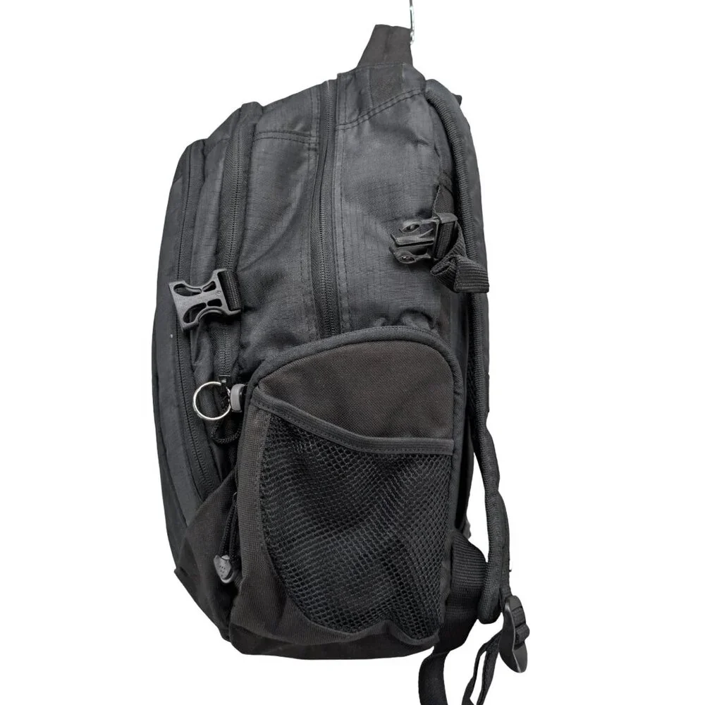 Outdoor Products Backpack Black Ripstop Laptop Sleeve Pockets Lightweight 16